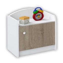 Тумба прикроватная BellaLuni Happy (White/Sonoma Oak)