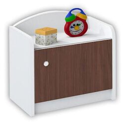 Тумба прикроватная BellaLuni Happy (White/Wenge)