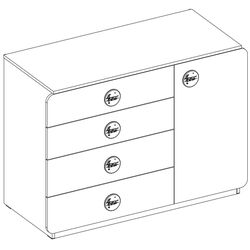 Comoda Cilek Baby Cotton 20.24.1201.00 Thumb