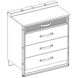 Comoda Cilek Dark Metal 20.52.1201.00 Thumb