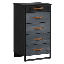 Комод Cilek Dark Metal 20.52.1204.00 (Blak/Gray)