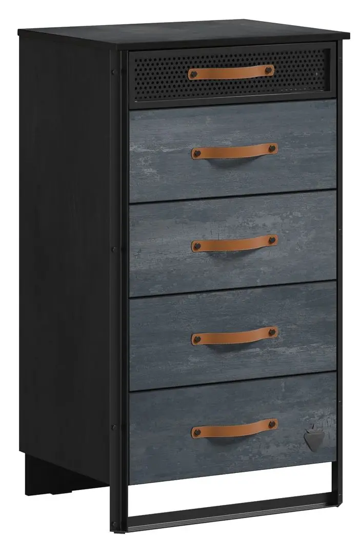 Комод Cilek Dark Metal 20.52.1204.00 (Blak/Gray)