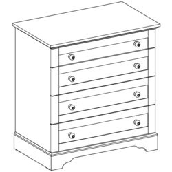 Комод Cilek Flora 20.01.1201.01 Thumb