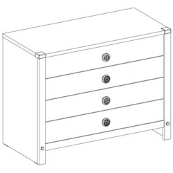 Comoda Cilek Montes 20.68.1201.00 Thumb