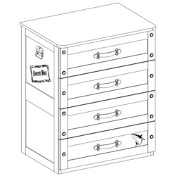 Комод Cilek Pirate 20.13.1201.00 Thumb