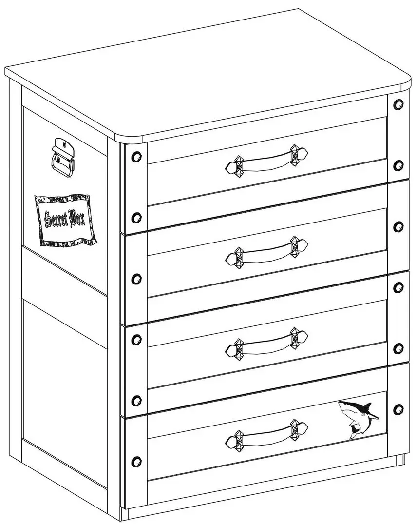 Комод Cilek Pirate 20.13.1201.00 - 2