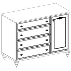 Комод Cilek Romantica 20.21.1204.00 Thumb