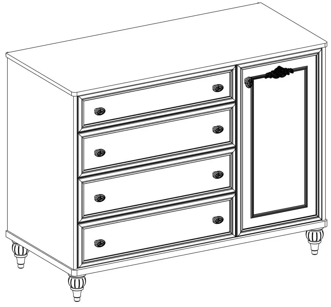 Комод Cilek Romantica 20.21.1204.00 - 2