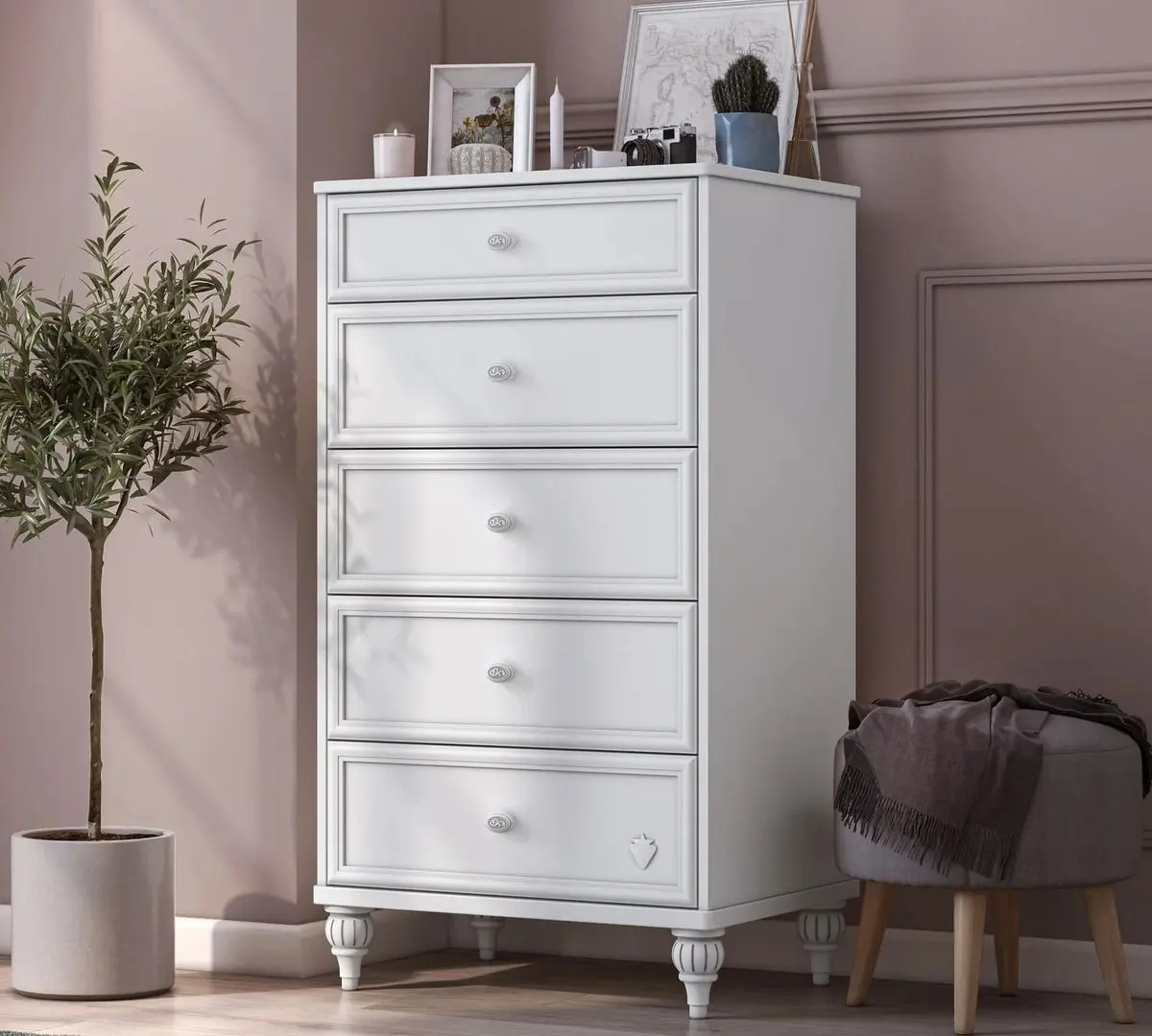 Comoda Cilek Romantica 20.21.1206.00 (White) - 2