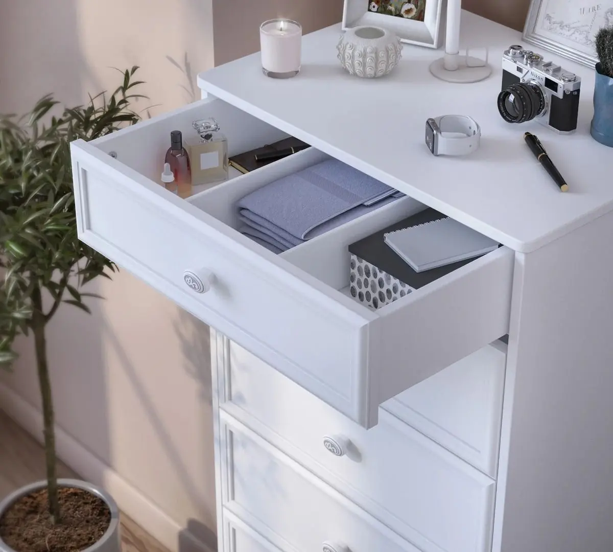 Comoda Cilek Romantica 20.21.1206.00 (White) - 3