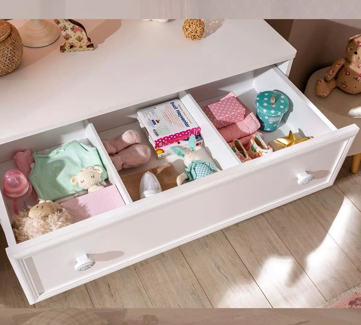 Set comoda + oglinda Cilek Romantica 20.21.1203.00 + 20.21.1801.00 - 5