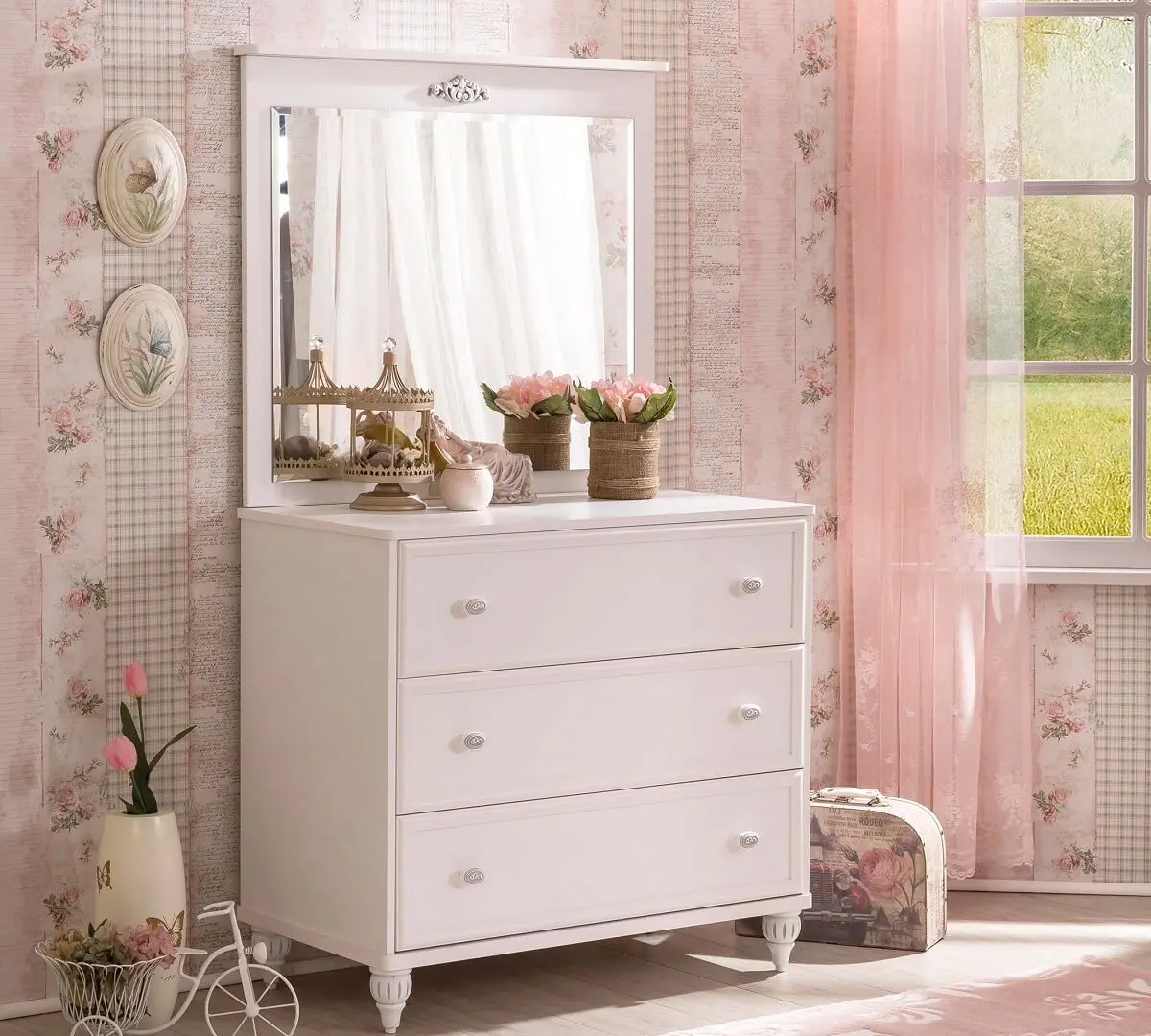 Set comoda + oglinda Cilek Romantica 20.21.1203.00 + 20.21.1801.00 - 6