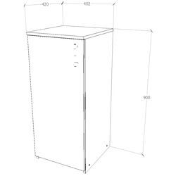 Dulap Haaus Creta 1U (Sonoma Oak) Thumb