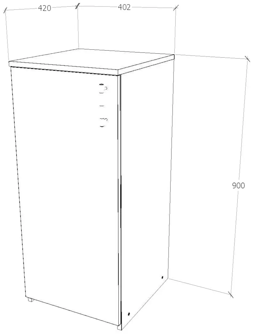 Dulap Haaus Creta 1U (Sonoma Oak)