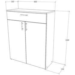 Tumba Haaus Tisa 1S2U (Sonoma Oak) Thumb