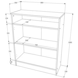 Tumba Haaus Atena 2U (Wenge/Ferrara Oak) Thumb