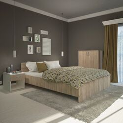 Tumba Haaus Creta 2U Sonoma Oak) Thumb