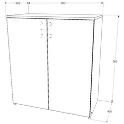 Tumba Haaus Creta 2U Sonoma Oak) Thumb
