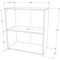 Tumba Haaus Creta 2U Sonoma Oak) Thumb