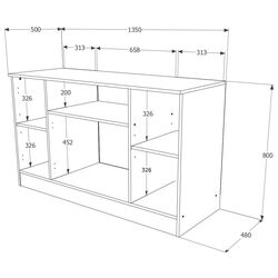 Tumba Haaus Pedro 4U (Bronze Oak/Natural Wood) Thumb