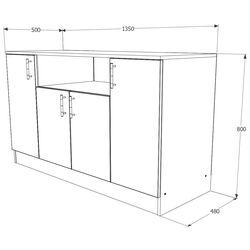 Tumba Haaus Remi 4U (Sonoma Oak) Thumb