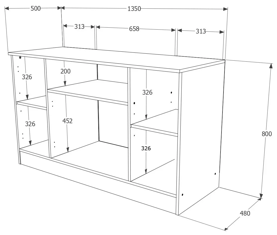 Tumba Haaus Remi 4U (Sonoma Oak)