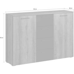 Тумба Helvetia Beta №26 2D4S (Monastic Oak/Black) Thumb