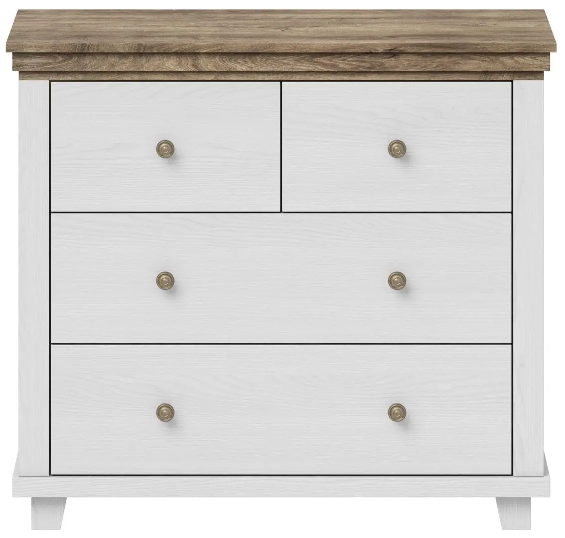 Comoda Helvetia Evora №27 4S (Ash Abisko White/Lefkas Oak)