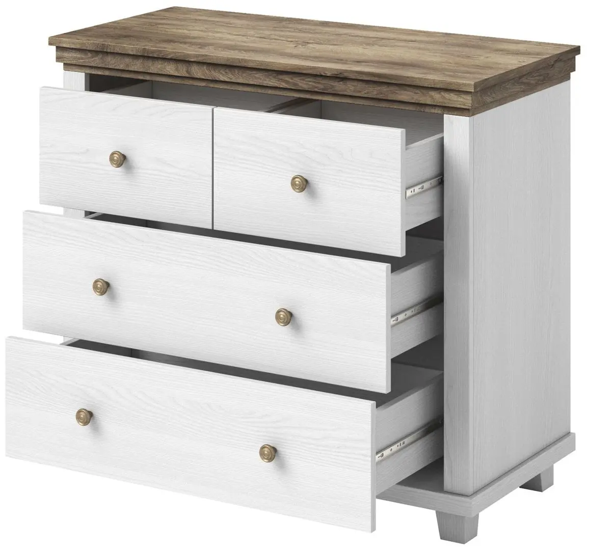 Comoda Helvetia Evora №27 4S (Ash Abisko White/Lefkas Oak)