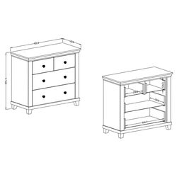 Comoda Helvetia Evora №27 4S (Ash Abisko White/Lefkas Oak) Thumb