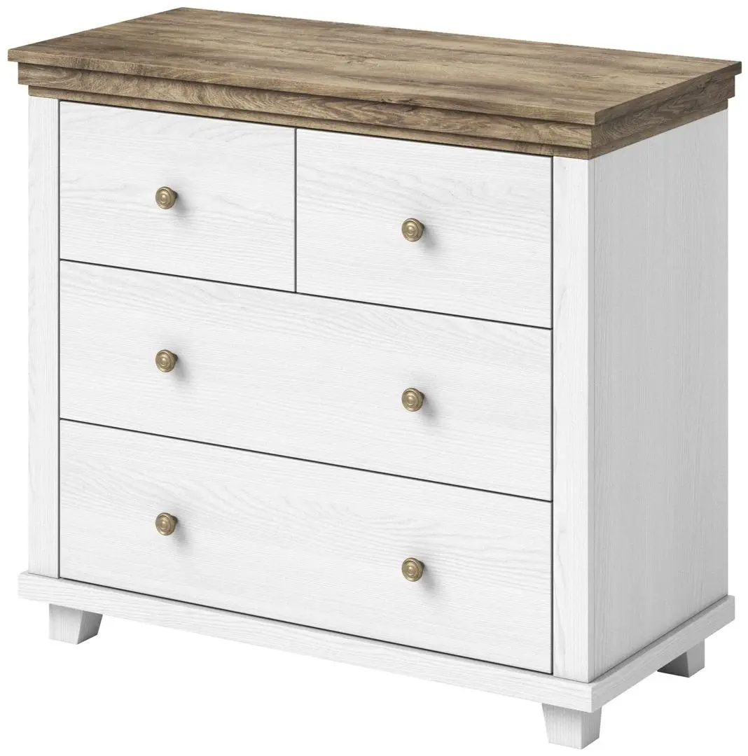 Comoda Helvetia Evora №27 4S (Ash Abisko White/Lefkas Oak)