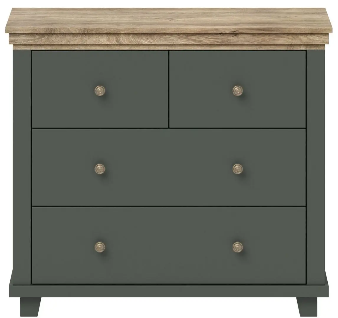 Comoda Helvetia Evora №27 4S (Green/Lefkas Oak)