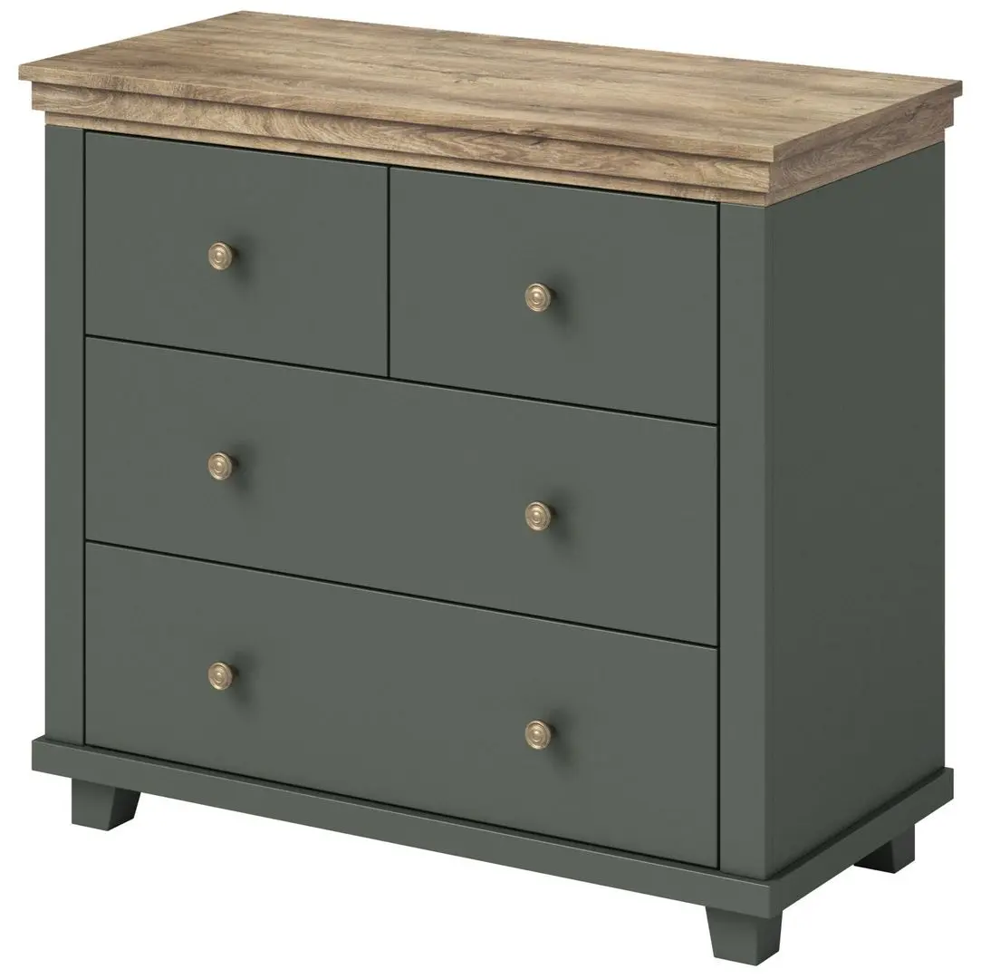 Comoda Helvetia Evora №27 4S (Green/Lefkas Oak)