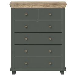 Комод Helvetia Evora №45 6S (Green/Lefkas Oak) Thumb