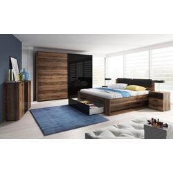 Тумба Helvetia Galaxy №26 2D4S (Monastic Oak/Black Gloss) Thumb