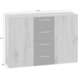 Tumba Helvetia Vera №26 2D4S (Sonoma Oak Light/White) Thumb