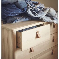 Comoda Ikea Bjorksnas 5 sertare 90x90 (Mesteacan) Thumb