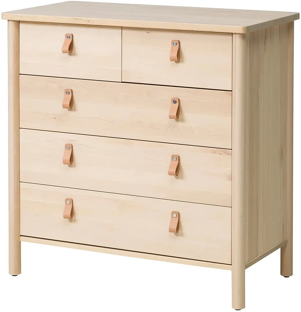 Comoda Ikea Bjorksnas 5 sertare 90x90 (Mesteacan)