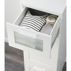 Комод Ikea Brimnes 4 ящика 39x124 (Белый/Матовое Стекло) Thumb