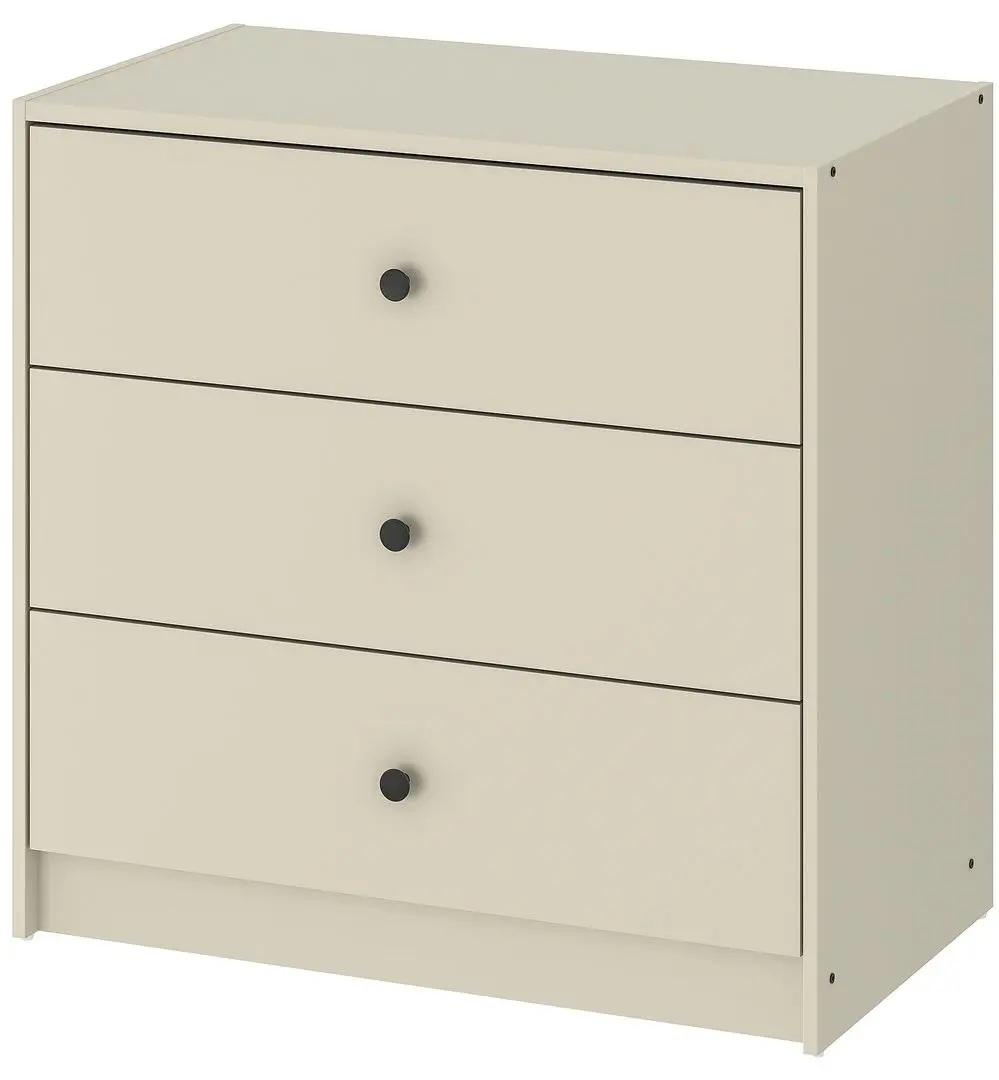 Комод Ikea Gursken 3 ящика 69x67 (Светло-бежевый)