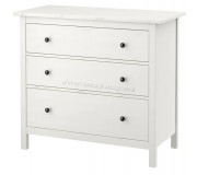 Комод Ikea Hemnes 3 ящика 108x96 (Крашеный Белый)