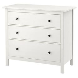 Comoda Ikea Hemnes 3 sertare 108x96 (Vopsit Alb)