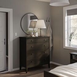 Comoda Ikea Idanas 4 sertare 104x118 (Maro Inchis Vopsit) Thumb