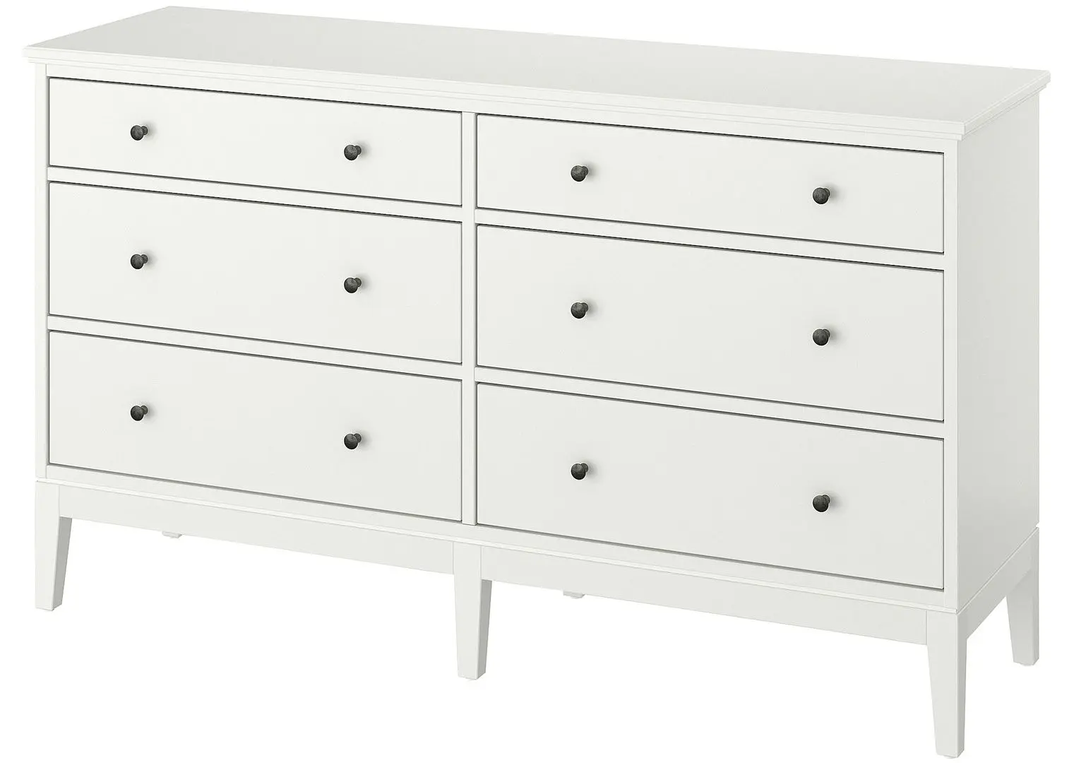 Comoda Ikea Idanas 6 sertare 162x95 (Alb)