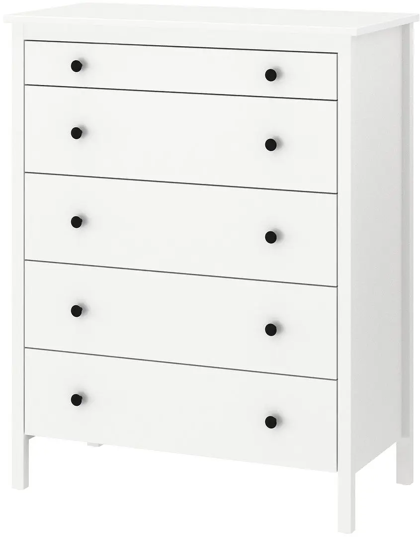 Комод Ikea Koppang 5 ящиков 90x114 (Белый)