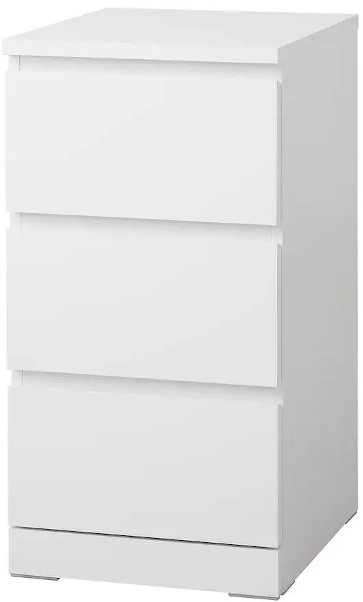 Комод Ikea Malm 3 ящика 40x78 (Белый)