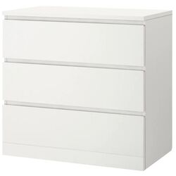 Комод Ikea Malm 3 ящика 80x78 (Белый)