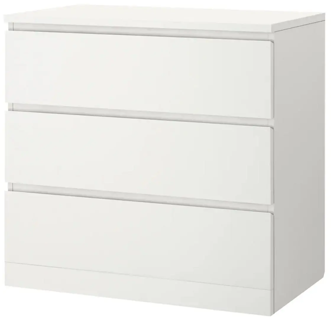 Комод Ikea Malm 3 ящика 80x78 (Белый)