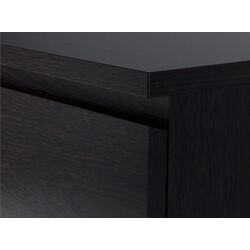 Comoda Ikea Malm 3 sertare 80x78 (Negru-maro) Thumb