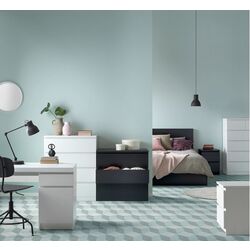 Comoda Ikea Malm 3 sertare 80x78 (Negru-maro) Thumb